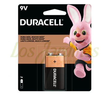 PILAS DURACELL BATERIA 9 V.