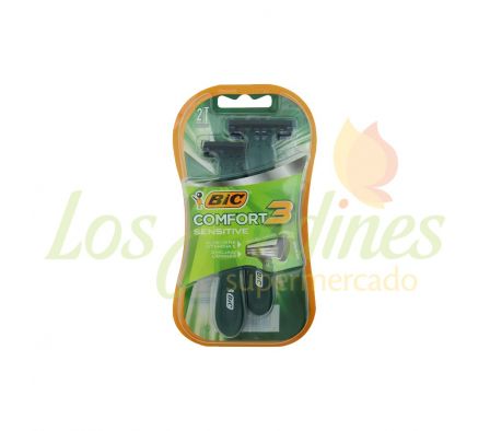 RASURADOR BIC COMFORT 3H SENSITIVE 2UN