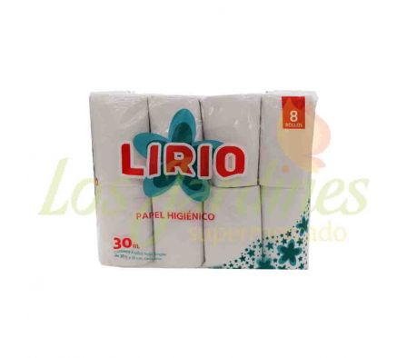 PAPEL HIGIENICO LIRIO H.S. 8 X 30 MTS