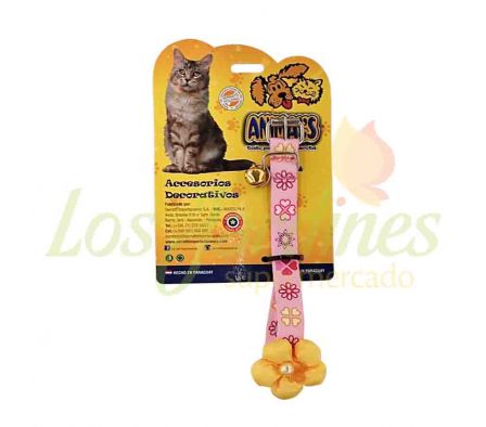 COLLAR P/GATO CASCABEL S/E 1 UN STRECH ANIMAL'S