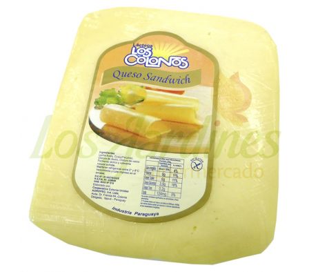 QUESO SANDWICH LOS COLONOS X KG