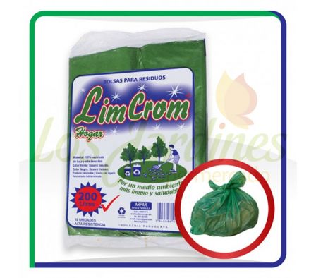 BOLSA RESIDUO DE 200 LTS EXT. GDE SUPER RESISTENT