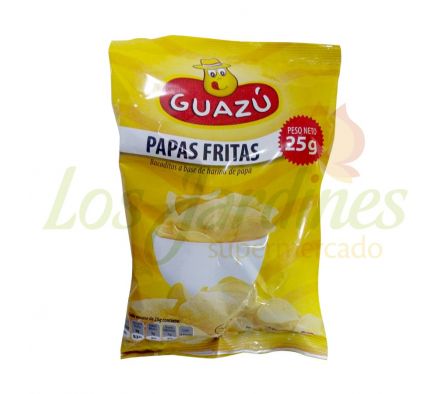 PAPAS FRITAS LISAS GUAZU 25 GRS