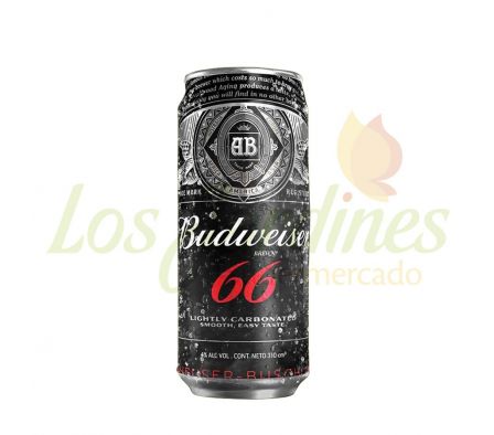 CERVEZA BUDWEISER 66 LATA 310 ML.