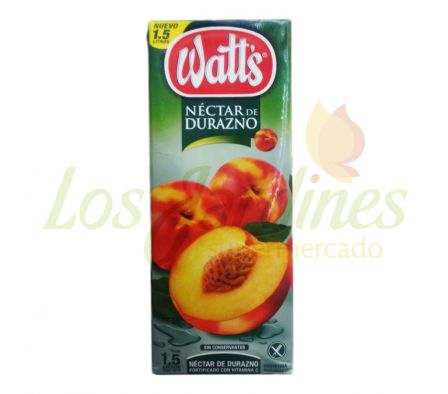 JUGO WATTS NECTAR DE DURAZNO 1500ML - TETRA-