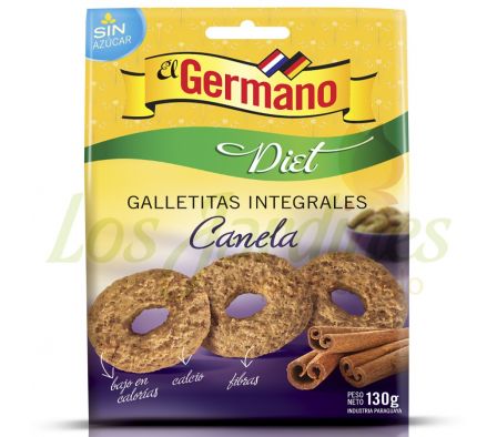 GALLETITA INTEGRAL SIN AZUCAR CANELA 130 GRS