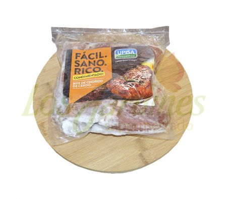 BIFE DE CHORIZO DE CERDO CONDIM. ENV. UPISA X KG