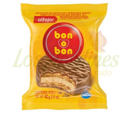 ALFAJOR BON O BON LECHE 40X40G