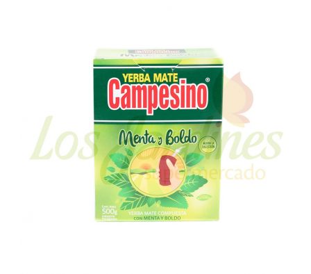 YERBA MATE MENTA Y BOLDO CAMPESINO 500G