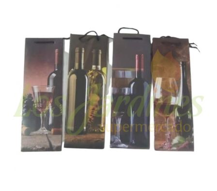 BOLSA DE PAPEL PARA VINO 10x33CM