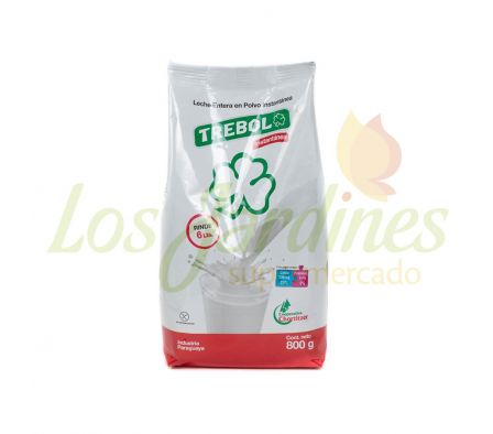 LECHE ENTERA INSTANT. EN POLVO TREBOL 400 GR