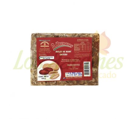 DULCE DE MANI ENTERO 3 HERMANAS 150 GR