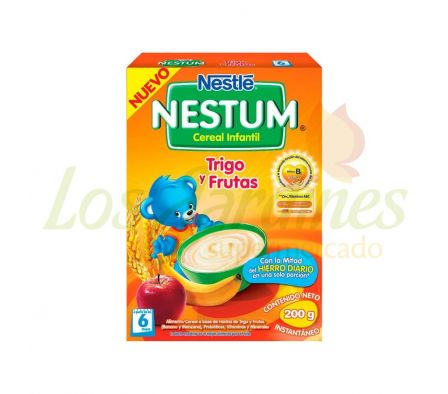 CEREAL NESTUM BL TRIGO  FRUTAS C/CA 12X200GRS XR