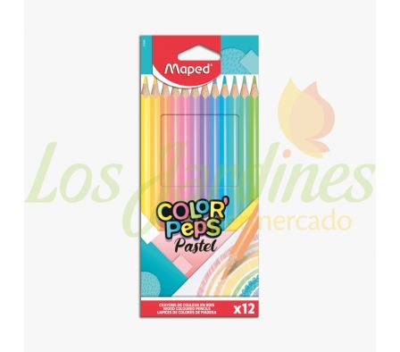 LAPIZ DE COLOR MAPED PASTEL 12U