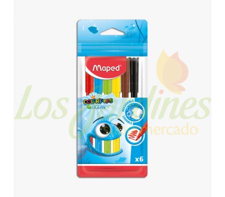 MARCADOR MAPED OCEAN 6U