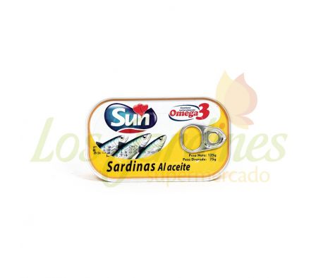 SARDINAS AL ACEITE SUN 125G