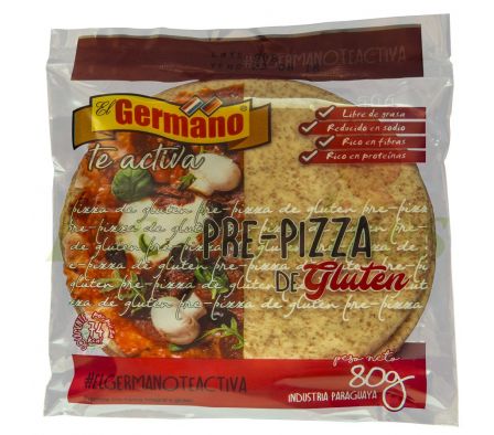 PRE PIZZA DE GLUTEN EL GERMANO.-
