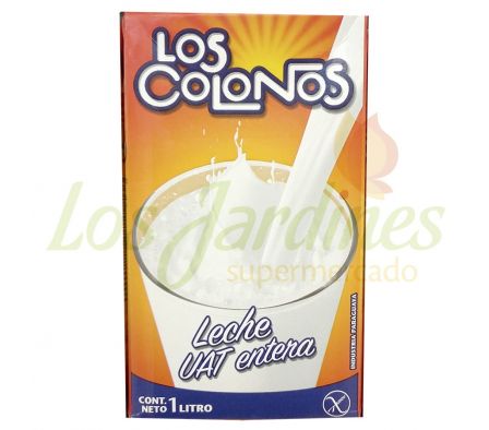 LECHE ENTERA LARGA VIDA LOS COLONOS 1 LTS-: