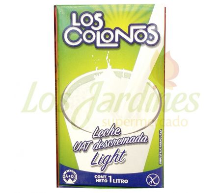 LECHE DESCREMADA LOS COLONOS TETRA 1 LITRO-: