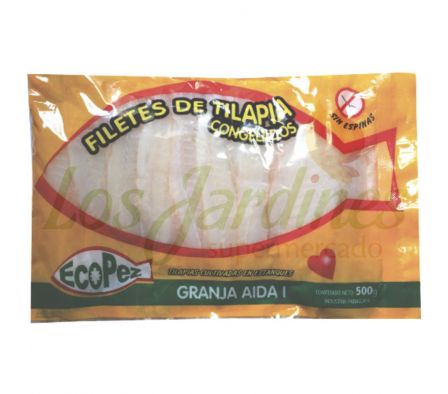 FILET DE TILAPIA CONGELADA ECOPEZ 500 GR