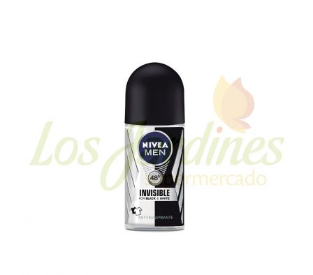 DESOD.NIVEA ROLLON INV.BCO&NEGRO POWER MALE 50 ML