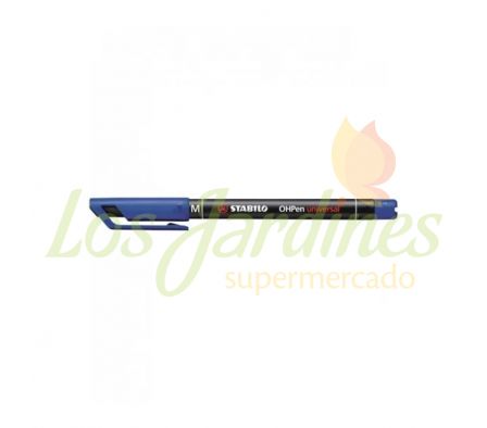 MARCADOR STABILO OHP M AZUL