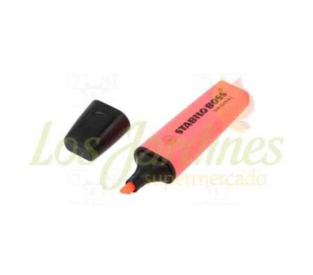 MARCADOR STABILO BOSS ROJO
