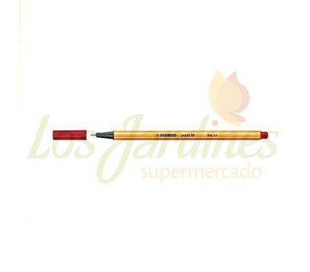 MARCADOR STABILO POINT ROJO OSCURO 0,4 MM 88/50