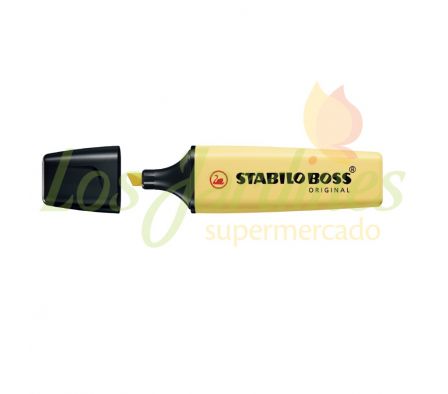 MARCADOR STABILO BOSS PASTEL MILKY YELLOW 70/144