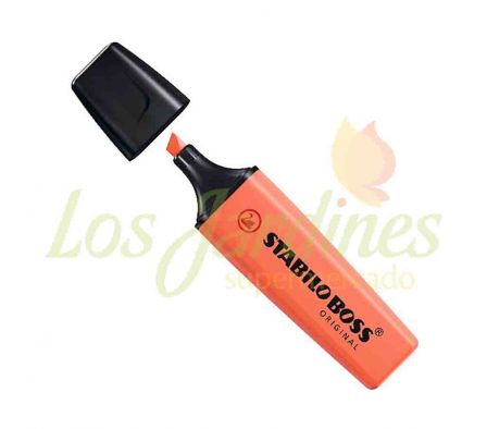 RESALTADOR STABILO BOSS PASTEL ROJO CORAL SUAVE