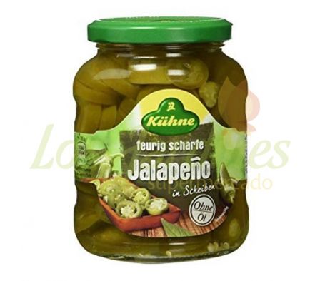 PIMIENTOS JALAPEÑOS EN REBANADAS KUHNE 330 GR
