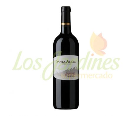 VINO VARIETAL CABERNET SAUV SANTA ALICIA 750ML;
