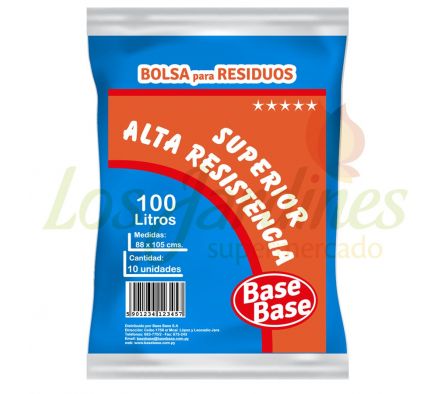 BOLSA P/ RESIDUO BASE BASE 100 LT