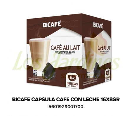 CAFE BICAFE CAPSULA CON LECHE 8GR