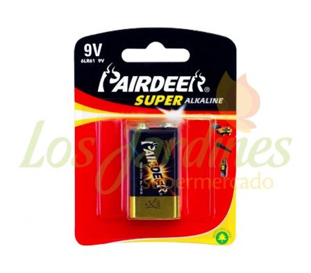 PILA SUPER ALK. BAT.9V  BLISTER C/1UND