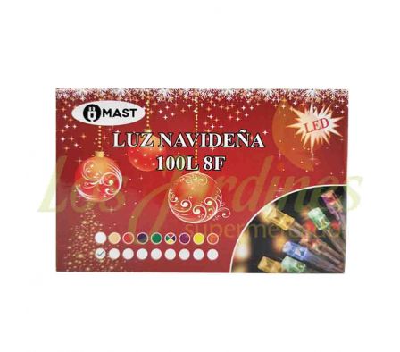 LUZ NAVIDEÑA 100 LED 5MT BLANCO FRIO