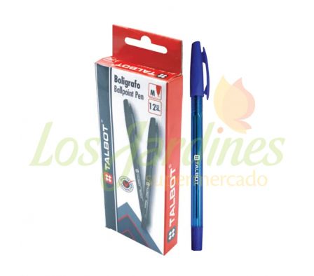 TALBOT BOLIGRAFO CAJA X12 UNDS AZUL