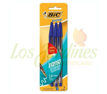 BOLIGRAFOS BIC CRISTAL 3UN