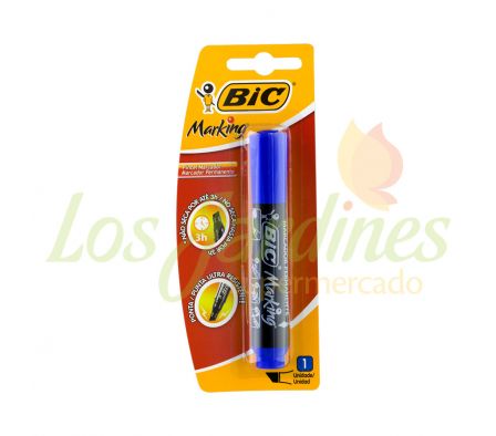 MARCADOR PERMANENTE AZUL BLISTER X 1