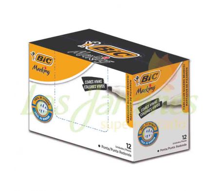 MARCADOR DE PIZARRA BIC NEGRO 12UN