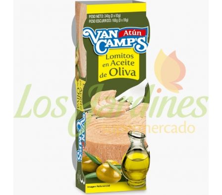PACK x3 AT+N EN ACEITE DE OLIVA VAN CAMP'S 80G