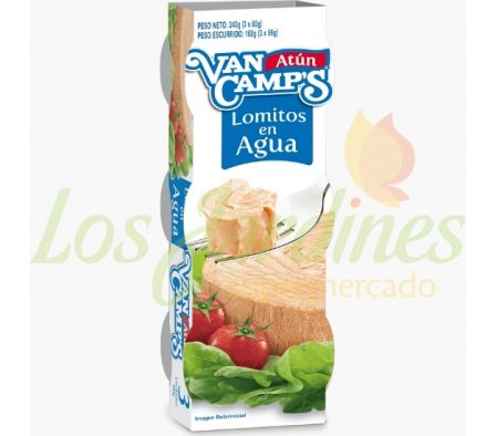 PACK x3 ATUN AL AGUA VAN CAMP'S 80G
