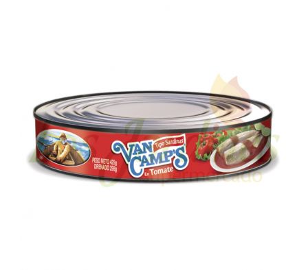 SARDINAS EN SALSA TOMATE VAN CAMPS 425 GRS