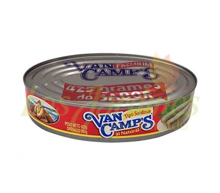 SARDINAS NATURAL LATA VAN CAMPS 425 GRS