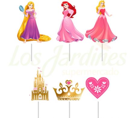 TOPPER DECORATION PRINCESAS 6U