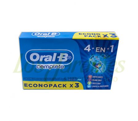 CREMA DENTAL ORAL-B COMPLETE PACKX3 80G