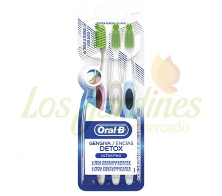 CEPILLO ORAL-B DETOX x 3