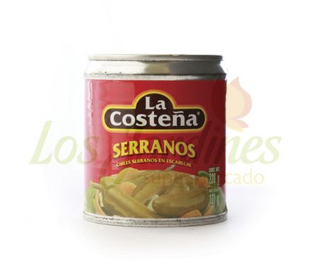 CHILES SERRANOS ESCABACHE LA COSTEÑA 220 GRS
