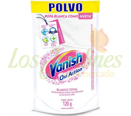 BLANQUEADOR EN POLVO VANISH WHITE 120G