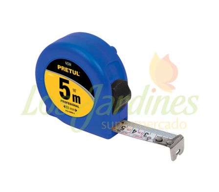 FLEXOMETRO PRETUL CAJA ABS DE COLORES 5M